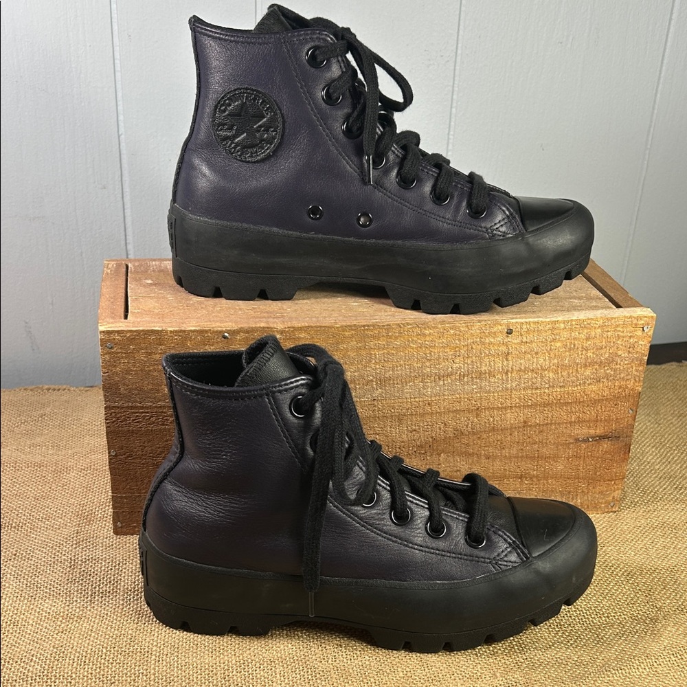 Converse Chuck Taylor All Star Lugged High-Top Sneakers in Deep Purple